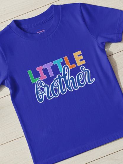 Little Brother Cotton T-Shirt for Kids Boys