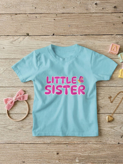 Little Sister Butterfly Kids Cotton T-shirt