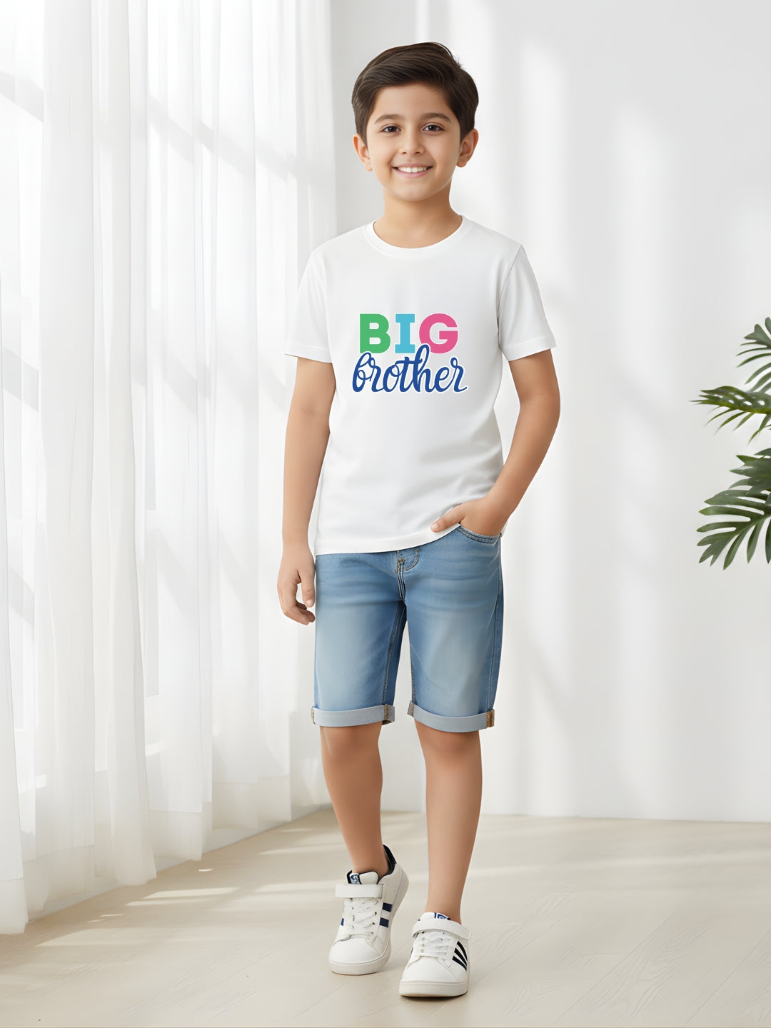 Big Brother Cotton T-Shirt for Kids