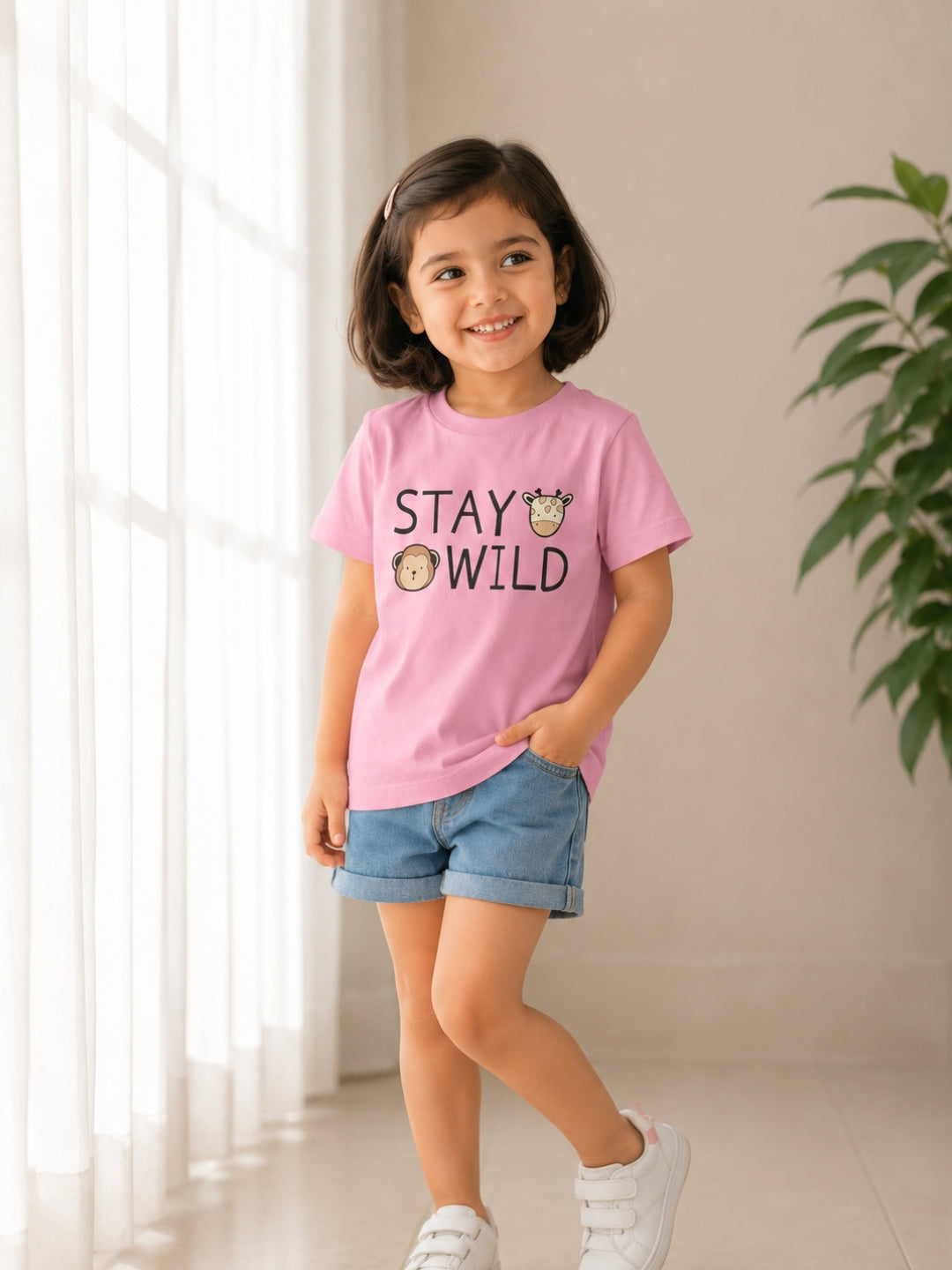 Stay Wild Kids Cotton T-Shirt