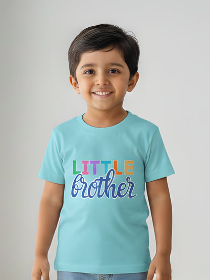 Little Brother Cotton T-Shirt for Kids Boys