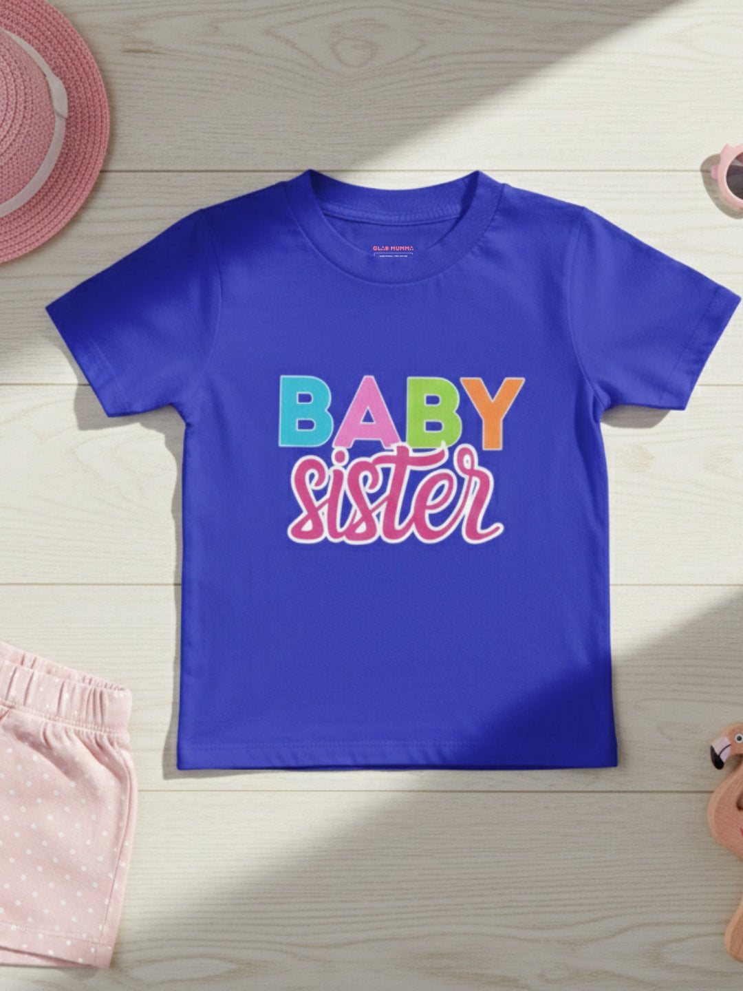 Baby Sister Typography Cotton T-Shirt for Kids