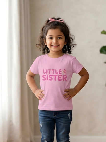 Little Sister Butterfly Kids Cotton T-shirt