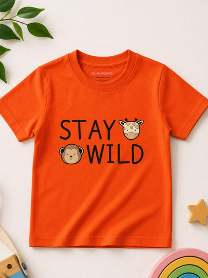 Stay Wild Kids Cotton T-Shirt