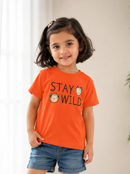 Stay Wild Kids Cotton T-Shirt