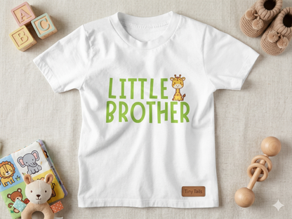 Little Brother Giraffe Kids Cotton T-shirt