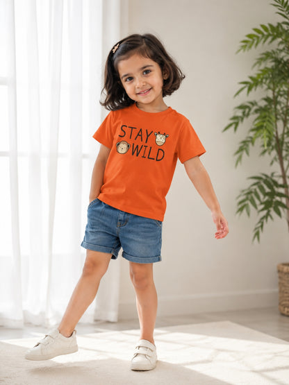 Stay Wild Kids Cotton T-Shirt