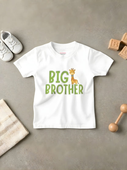 Big Brother Giraffe Kids Cotton T-shirt