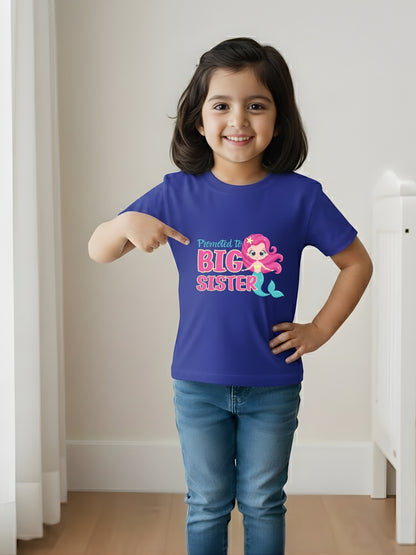 Promoted to Big Sister Mermaid Kids Cotton T-shirt