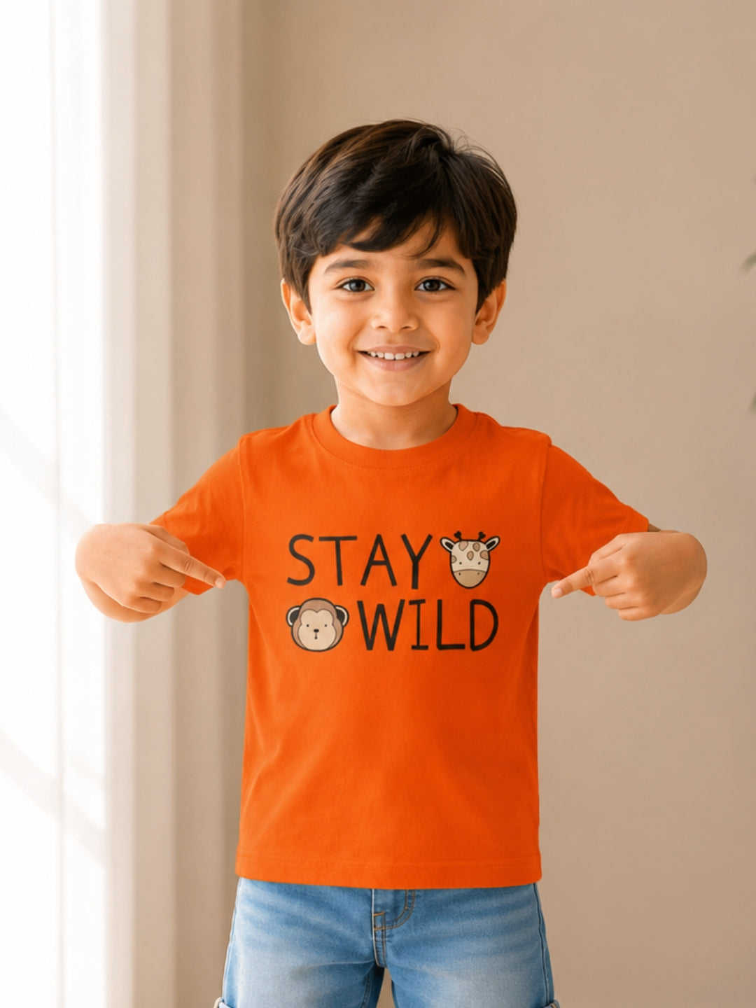 Stay Wild Kids Cotton T-Shirt