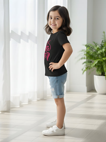 Little Sister Crown Kids Cotton T-Shirt