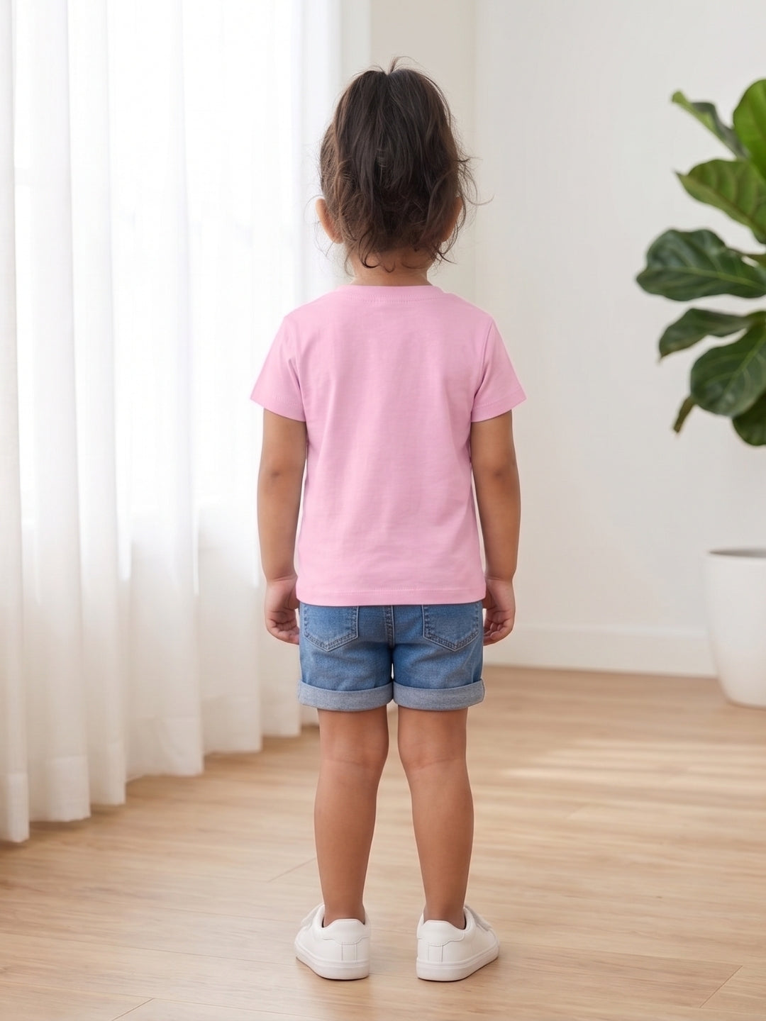 Little Sister Giraffe Print Kids T-shirt