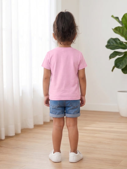 Little Sister Giraffe Print Kids T-shirt