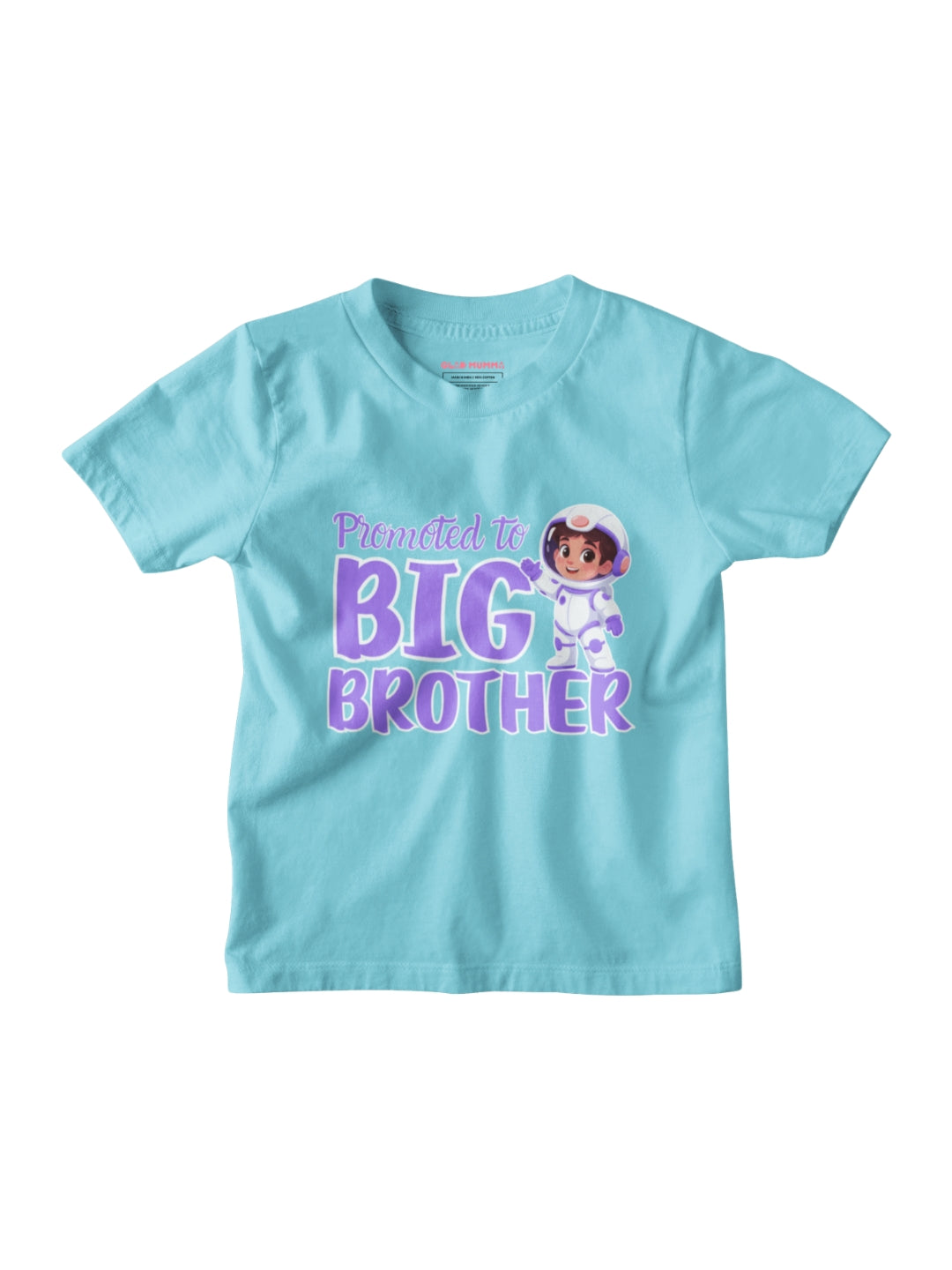 Promoted to Big Brother Astronaut Cotton T-Shirt for Kids