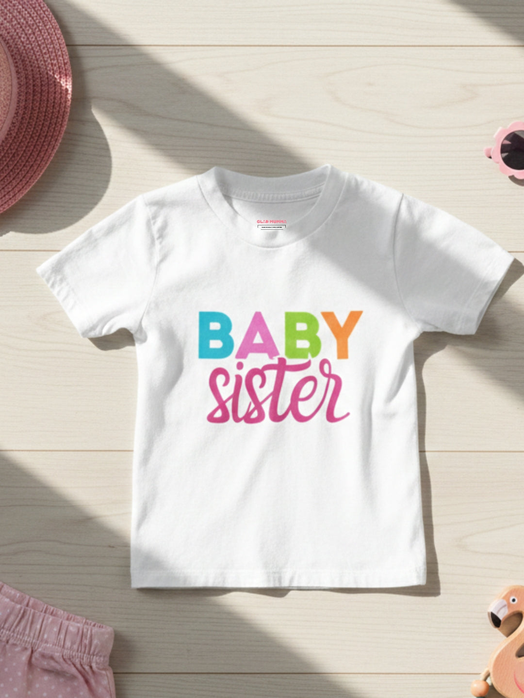 Baby Sister Typography Cotton T-Shirt for Kids