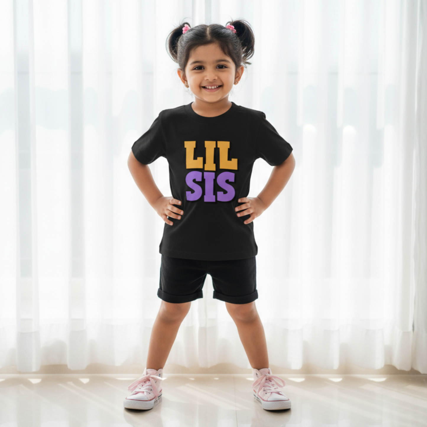 Lil Sis Kids Cotton T-shirt