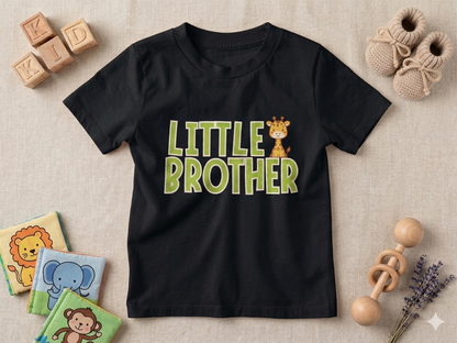 Little Brother Giraffe Kids Cotton T-shirt