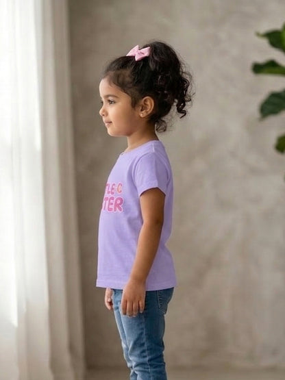 Little Sister Butterfly Kids Cotton T-shirt
