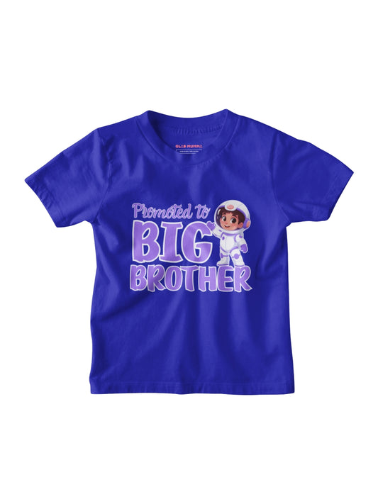 Promoted to Big Brother Astronaut Cotton T-Shirt for Kids