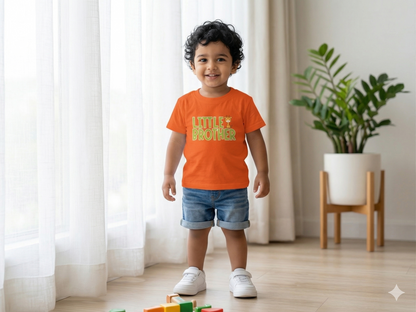 Little Brother Giraffe Kids Cotton T-shirt