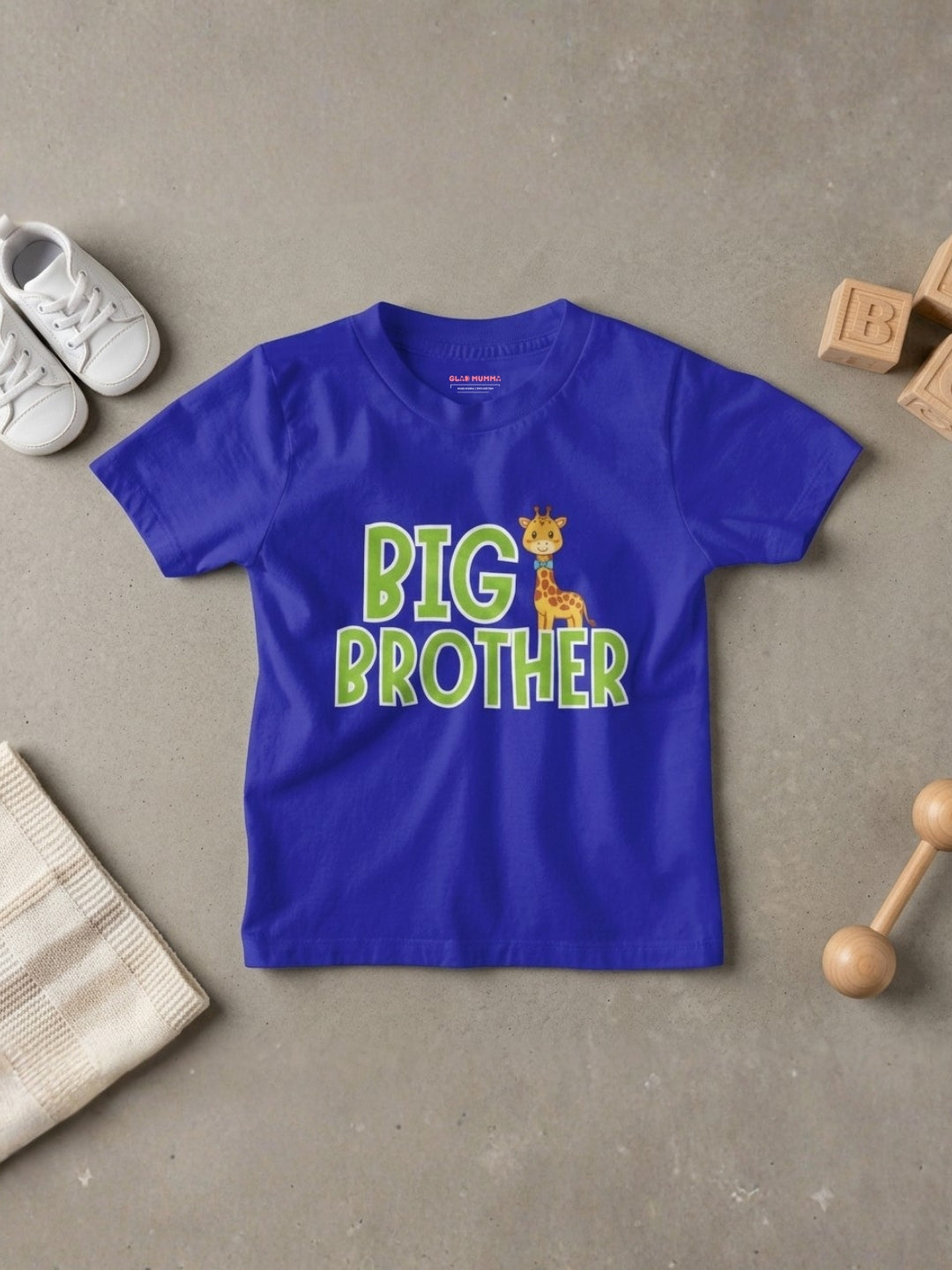 Big Brother Giraffe Kids Cotton T-shirt
