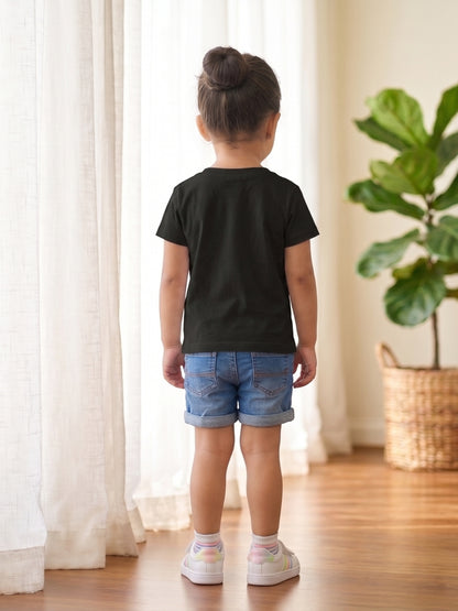 Little Sister Giraffe Print Kids T-shirt