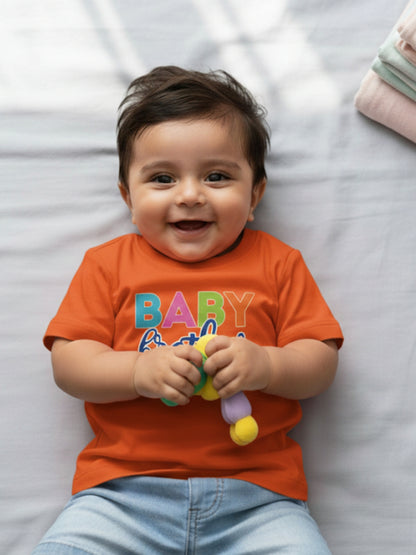 Baby Brother Typography Cotton T-Shirt for Kids