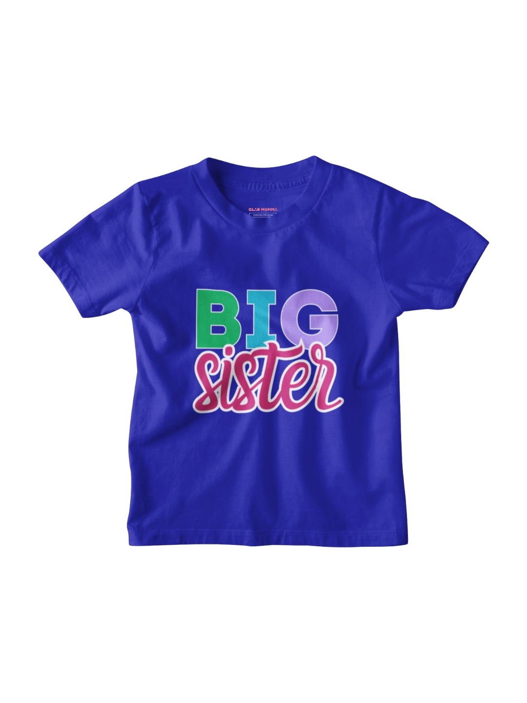 Big Sister Typography Cotton T-Shirt for Kids