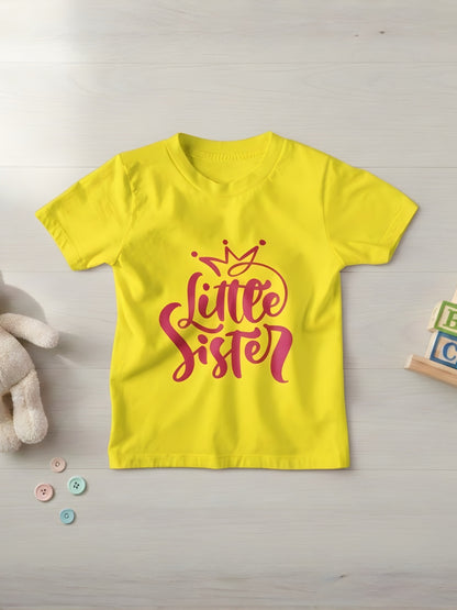 Little Sister Crown Kids Cotton T-Shirt