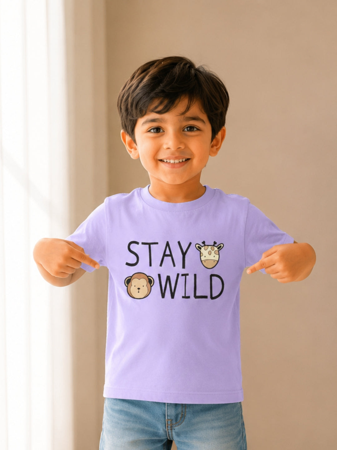 Stay Wild Kids Cotton T-Shirt