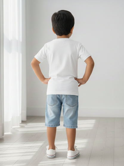 Little Brother Cotton T-Shirt for Kids Boys
