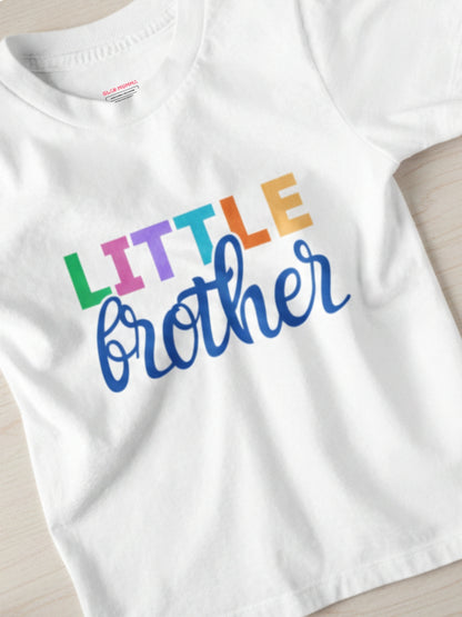 Little Brother Cotton T-Shirt for Kids Boys