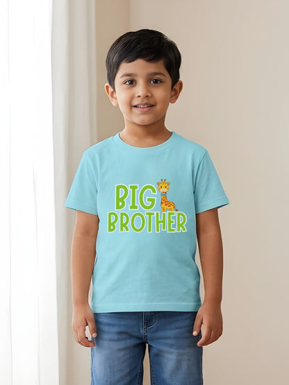 Big Brother Giraffe Kids Cotton T-shirt