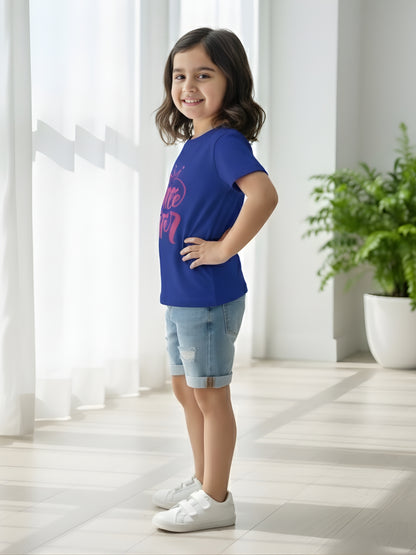 Little Sister Crown Kids Cotton T-Shirt
