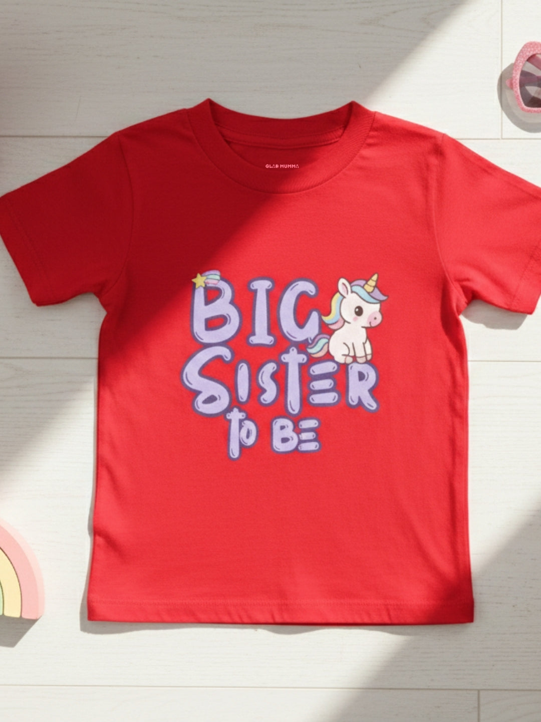 Big Sister To Be Unicorn Kids Cotton T-shirt 🦄