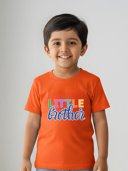 Little Brother Cotton T-Shirt for Kids Boys