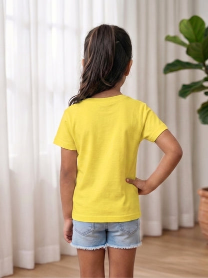 Big Sister Rainbow Printed Cotton T-Shirt for Kids