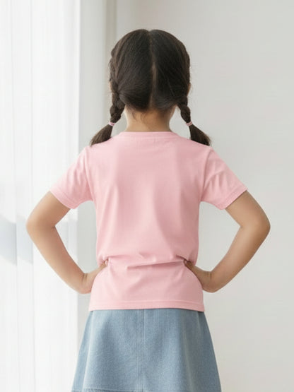 Big Sister Typography Cotton T-Shirt for Kids