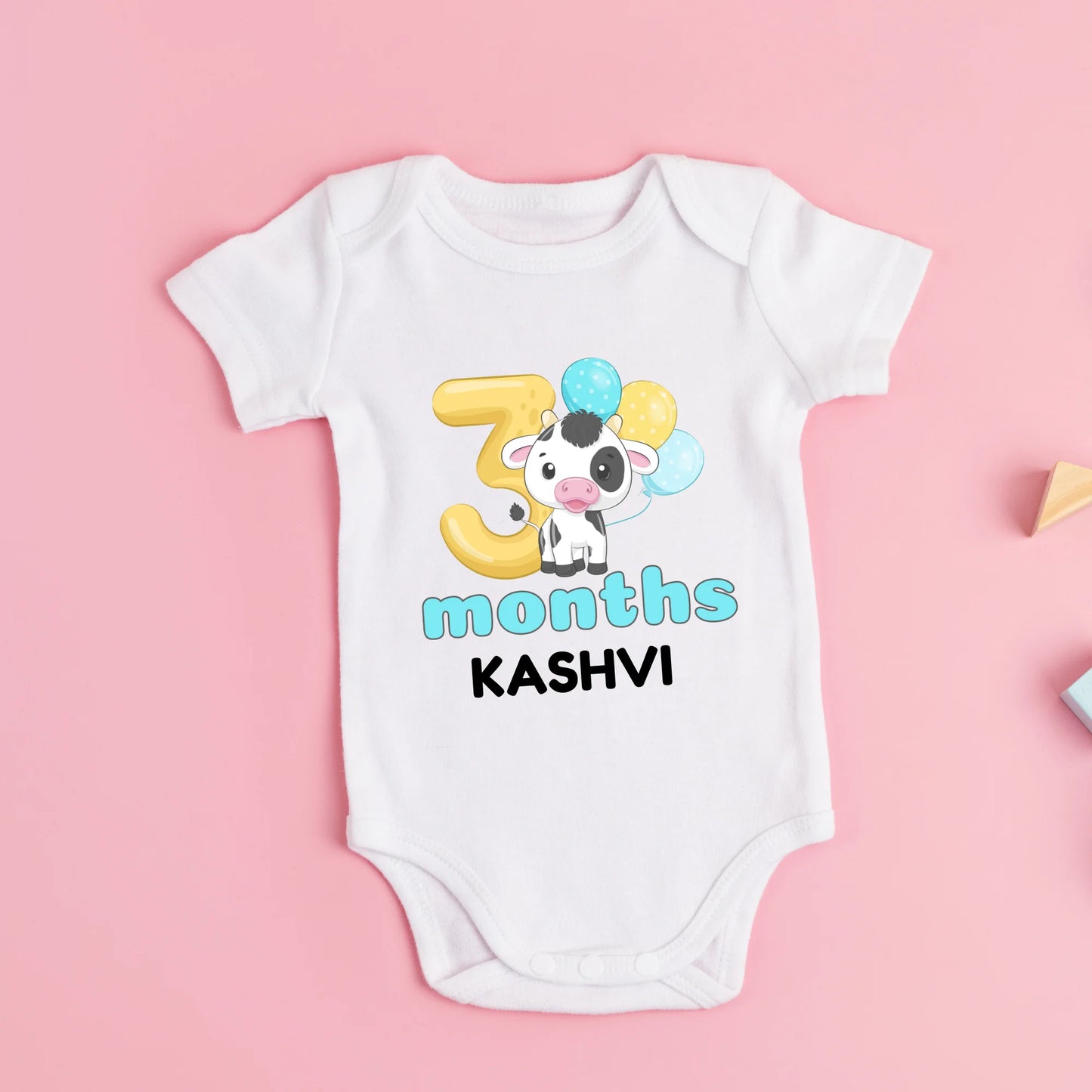 3 Months Customised Baby Onesie