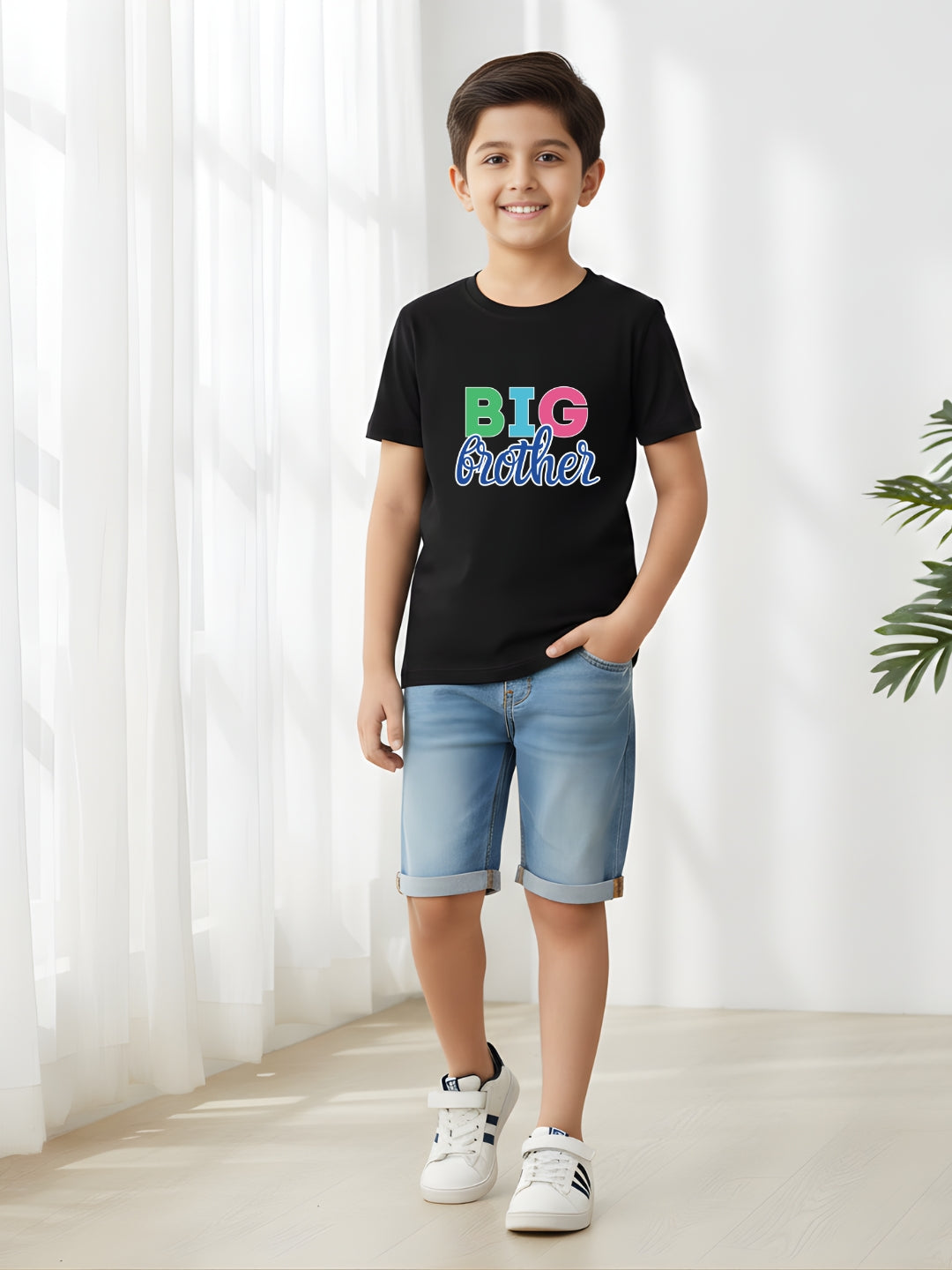 Big Brother Cotton T-Shirt for Kids