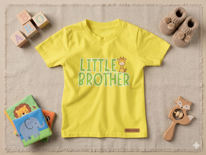 Little Brother Giraffe Kids Cotton T-shirt