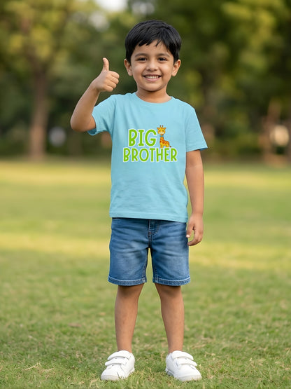 Big Brother Giraffe Kids Cotton T-shirt