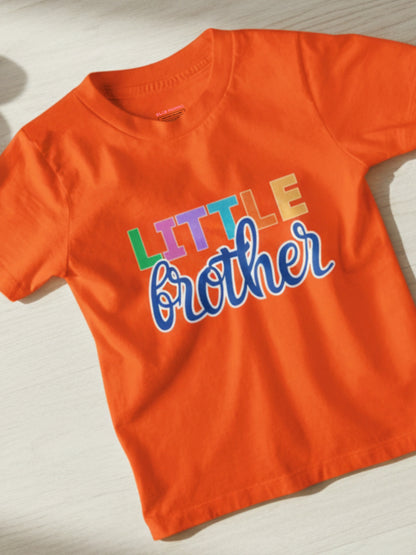 Little Brother Cotton T-Shirt for Kids Boys