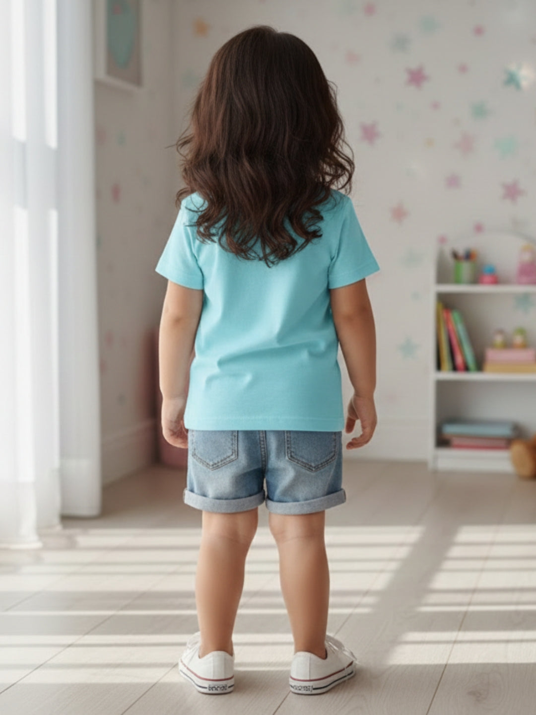 Little Sister Typography Cotton T-Shirt for Kids