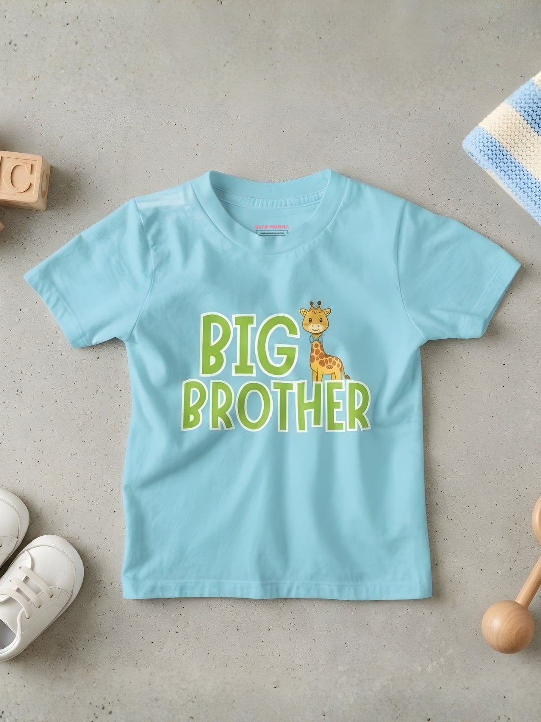 Big Brother Giraffe Kids Cotton T-shirt