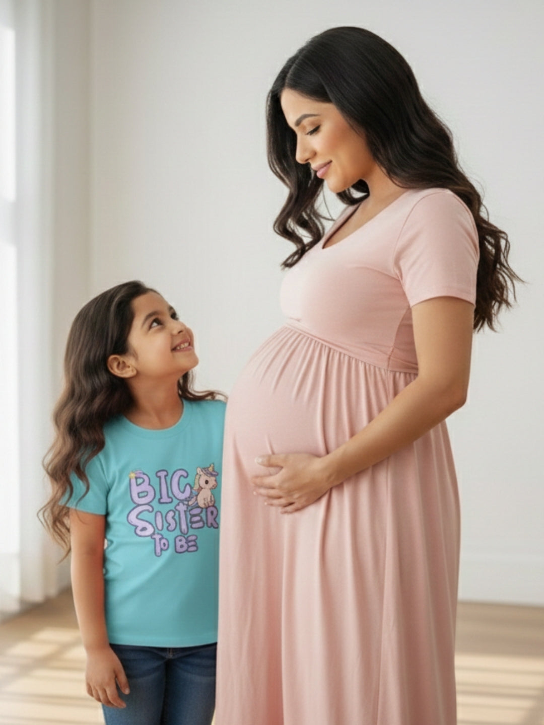 Big Sister To Be Unicorn Kids Cotton T-shirt 🦄