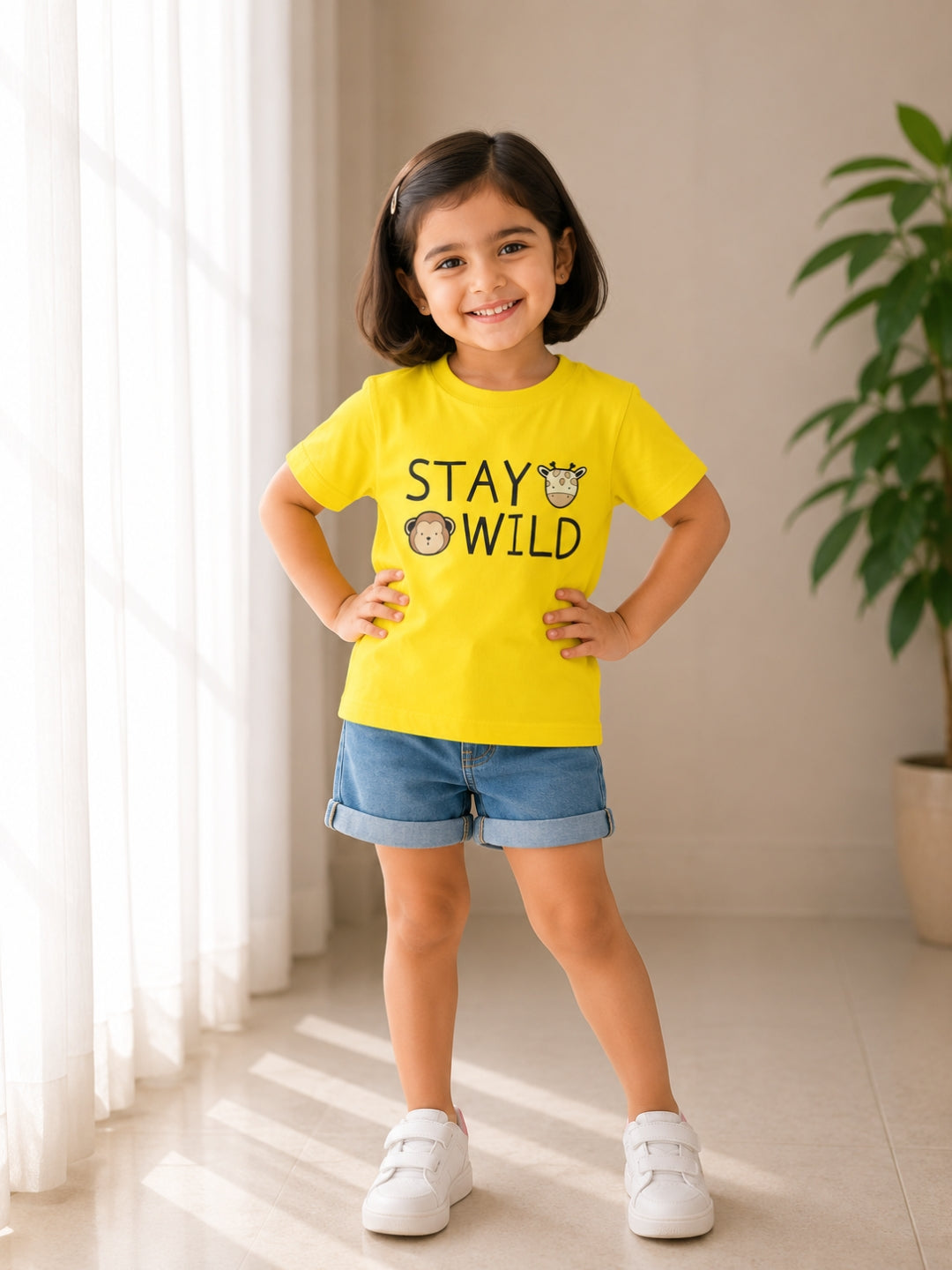 Stay Wild Kids Cotton T-Shirt