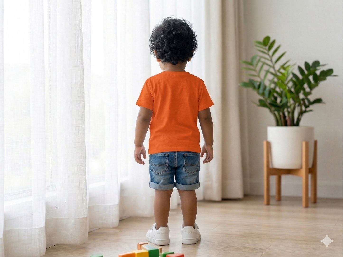 Little Brother Giraffe Kids Cotton T-shirt