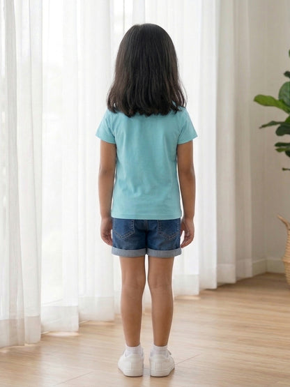 Big Sister Giraffe Print Kids T-shirt