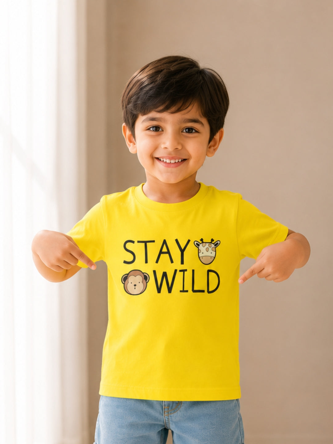 Stay Wild Kids Cotton T-Shirt